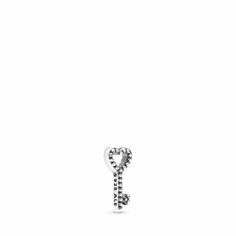 Pandora Heart Key Petite Locket Charm Ireland - Sterling Silver - 765932YHV